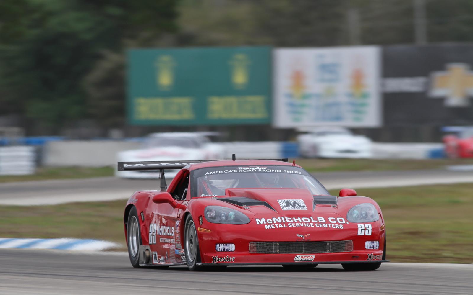  Ruman grabs pole for Foametix 100 at Sebring, Lawrence leads TA2